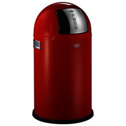 Wesco Pushboy Junior Bin, 22L Red